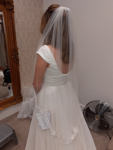 Ivory wedding veil - ,