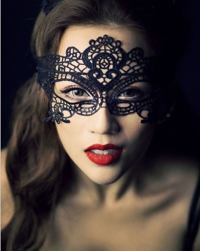 Black venetian masquerade - black,