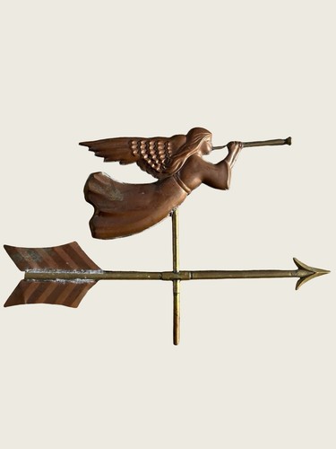 Vintage copper brass angel - vintage,