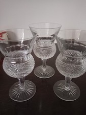 Edinburgh crystal "Thistle" shaped glasses.