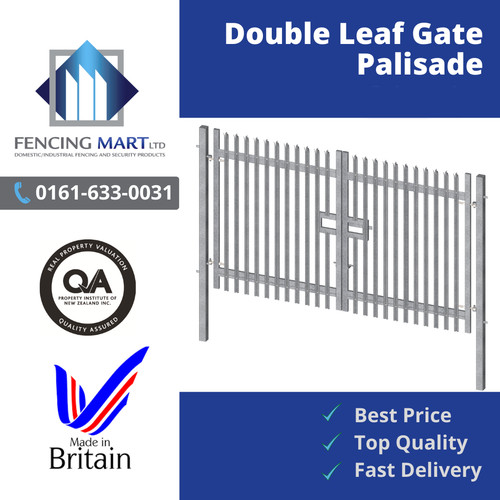 Palisade fence double leaf - double,