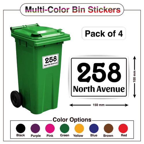 Personalised wheelie bin - personalised,