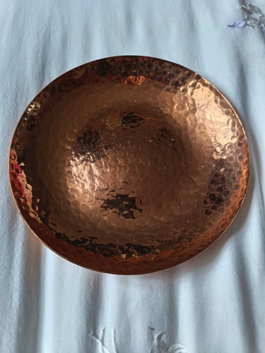 Hand hammered copper bowl - hand,