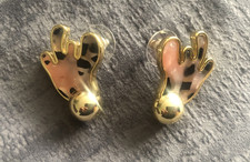 Les Nereides N2 Splash Stud Earrings Gold Tone
