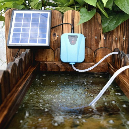 Solar power oxygenator pond - power,