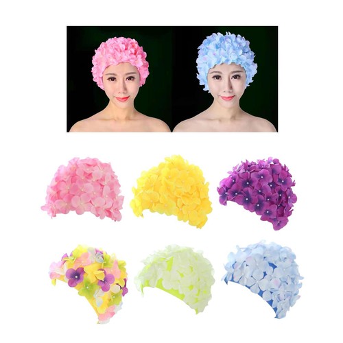 Flower swim cap three - flower,