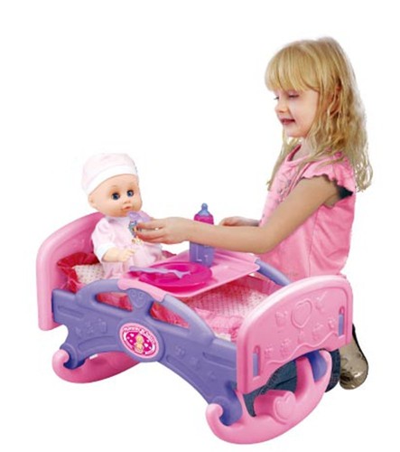 Mommy baby rocking bed play - rocking,