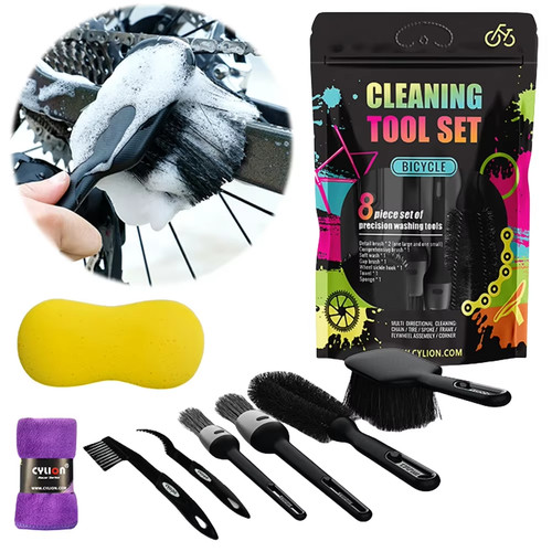 8pcs bike cleaning tool - cleaning, set