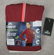Crivit Ladies' Long Sleeve Sports Top Size S 8/10