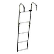 Stainless Steel Boarding Boat Ladder 5 Steps Hook Over Folding Foldable LADARCH5