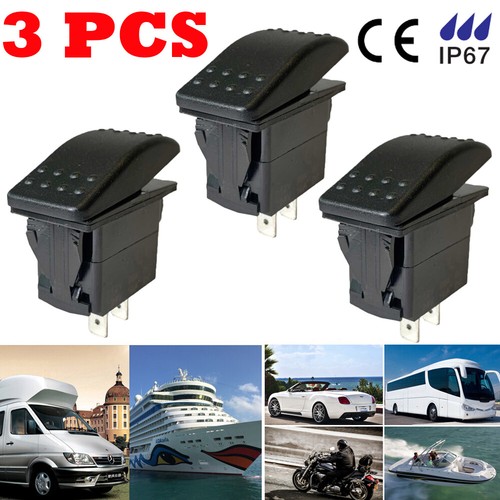 3pcs marine rocker switch - , 12v