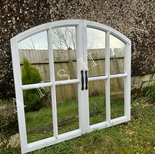 Rustic white arched - white,