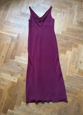 Debut Debenhams Women's Burgundy Evening Dress Size 16 Excellent Condition