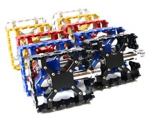 Smooth BMX Pedals 9/16 BMX 6061 billet aluminum body stainless hardware