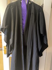 Black Graduation Gown & Hood -