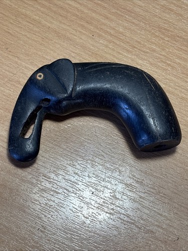 Vintage carved elephant handle - elephant,
