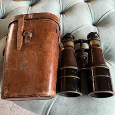 WWI Binoculars. Leather Case