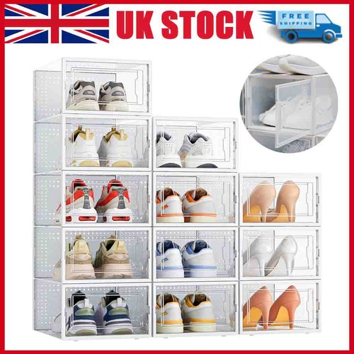 Shoe storage boxes 12pcs large - shoe,