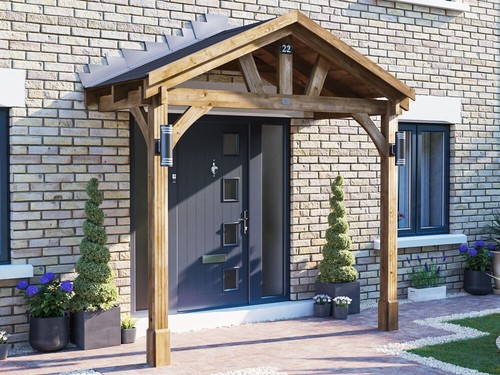 Wooden porch canopy 1 - 3m, x