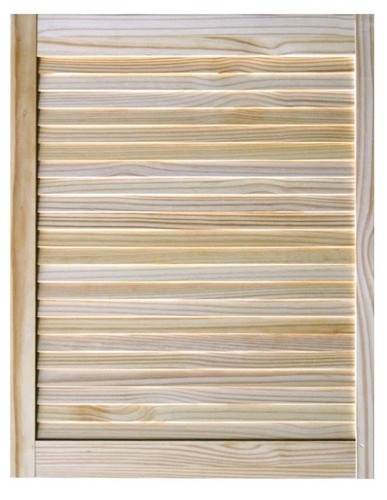 Pine louvre doors - louvre,