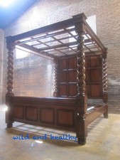 King Size 5ft Mahogany Tudor