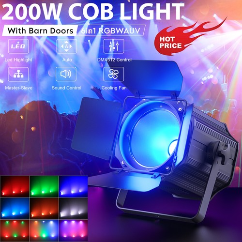 6pcs 200w rgbwauv led - 2/4/6pcs,
