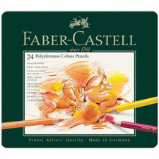 Faber-Castell Polychromos Colour Pencil Tin (24pc)
