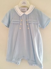 Emile Et Rose Nautical Soft Cotton Double Breasted Romper Suitable For 9 Months
