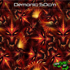 ROLLED - DEMONIC Hydrographics Film Hydro Dipping Graphic Dip UK FLAMES