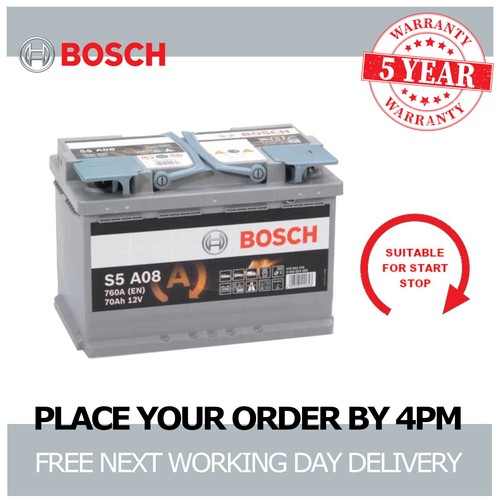 Bosch s5a08 car battery 12v - bosch,
