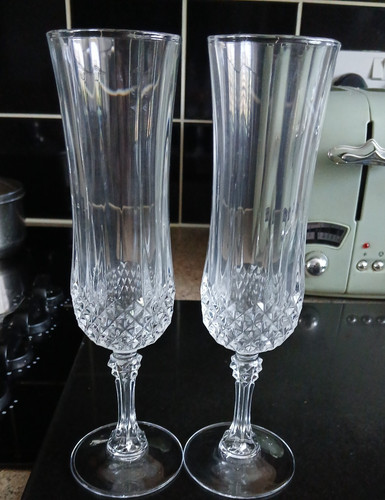 Vintage pair cristal arques - vintage, d'arques