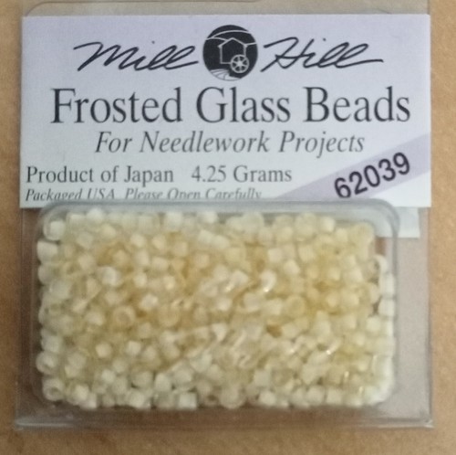Mill hill frosted glass beads - hill,