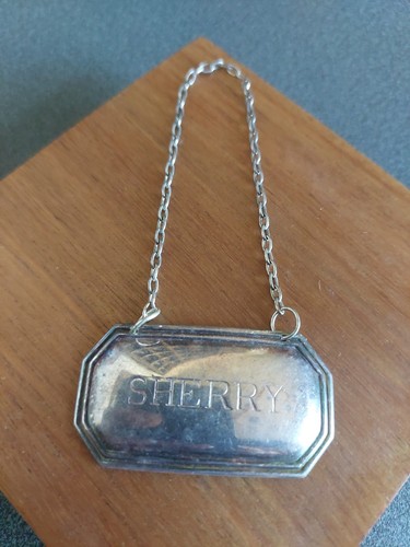 Antique silver sherry decanter - antique,