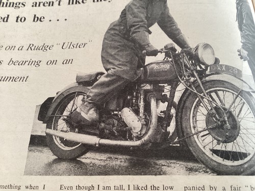Rudge ulster motorcycle - ,