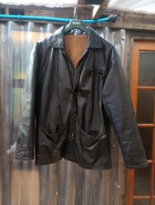 Vintage Men's Black Leather