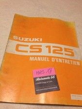 Suzuki CS125 CS 125 scooter roadie manual technical review workshop ed 83 French