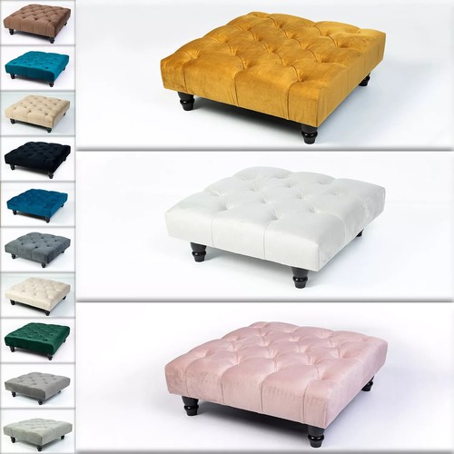Chesterfield footstool coffee - footstool,