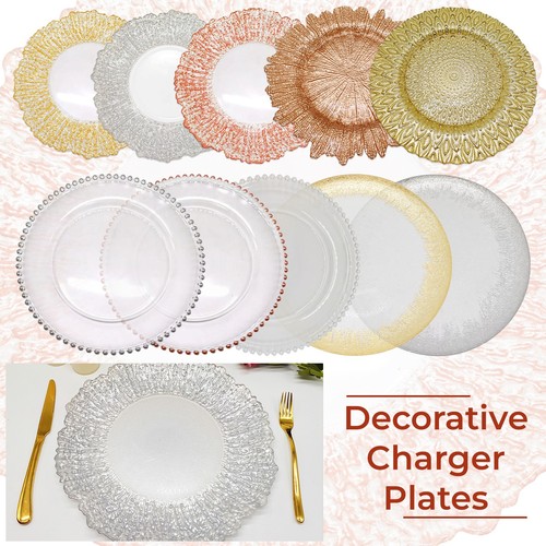 Glass charger plates - charger,