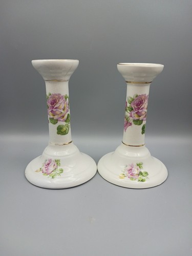Pair empire ware vintage rose - pair,