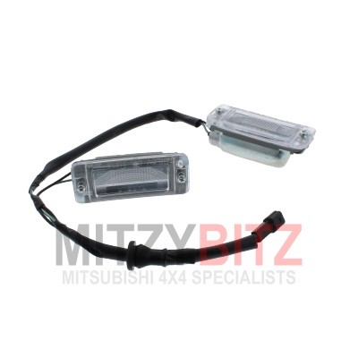 Number plate light - plate, lamp