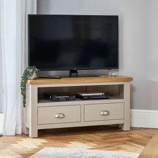 Corner TV Unit Cotswold Grey