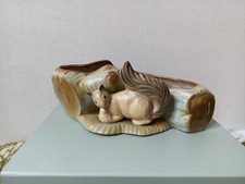 Stunning 1950s Early Hornsea Fauna  Clay Pottery Large SQUIRREL 