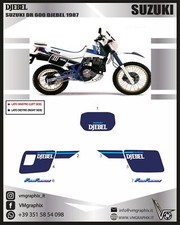 adesivi suzuki  DR 600 1989 djebel /adhesives/stickers/decals   