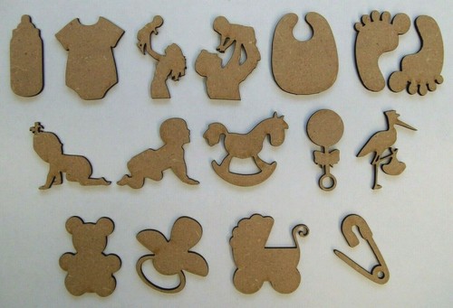 Mdf baby cut - shapes,, craft