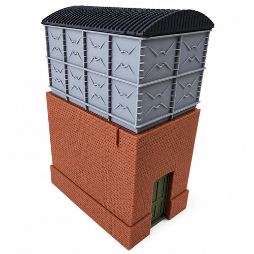 Model railway water tower 5cm - model,