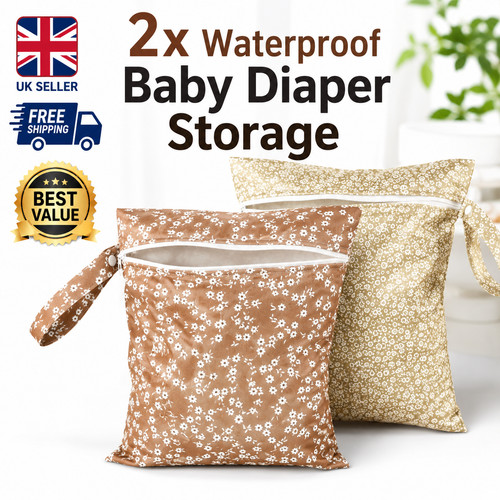 Wet nappy bag waterproof - wet, 2x