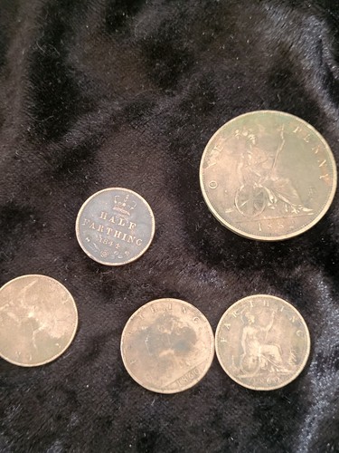 Victorian coins 2 farthing - 5, 1/2