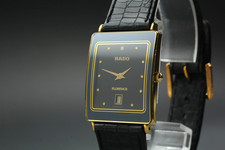 [Near MINT] RADO FLORENCE 160.3605.2 Black Dial Quartz Unisex Watch From JAPAN