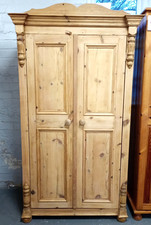 Large Pine Wardrobe Natural