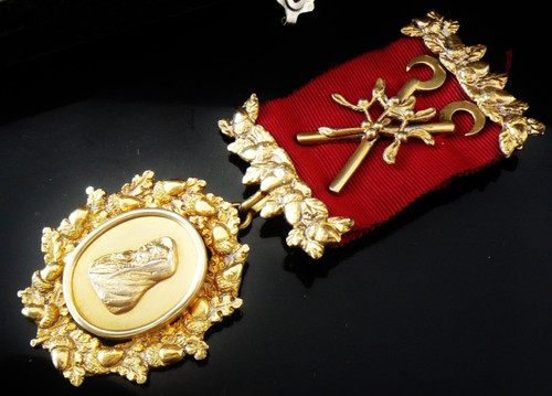 Cased sterling silver gilt - cased,